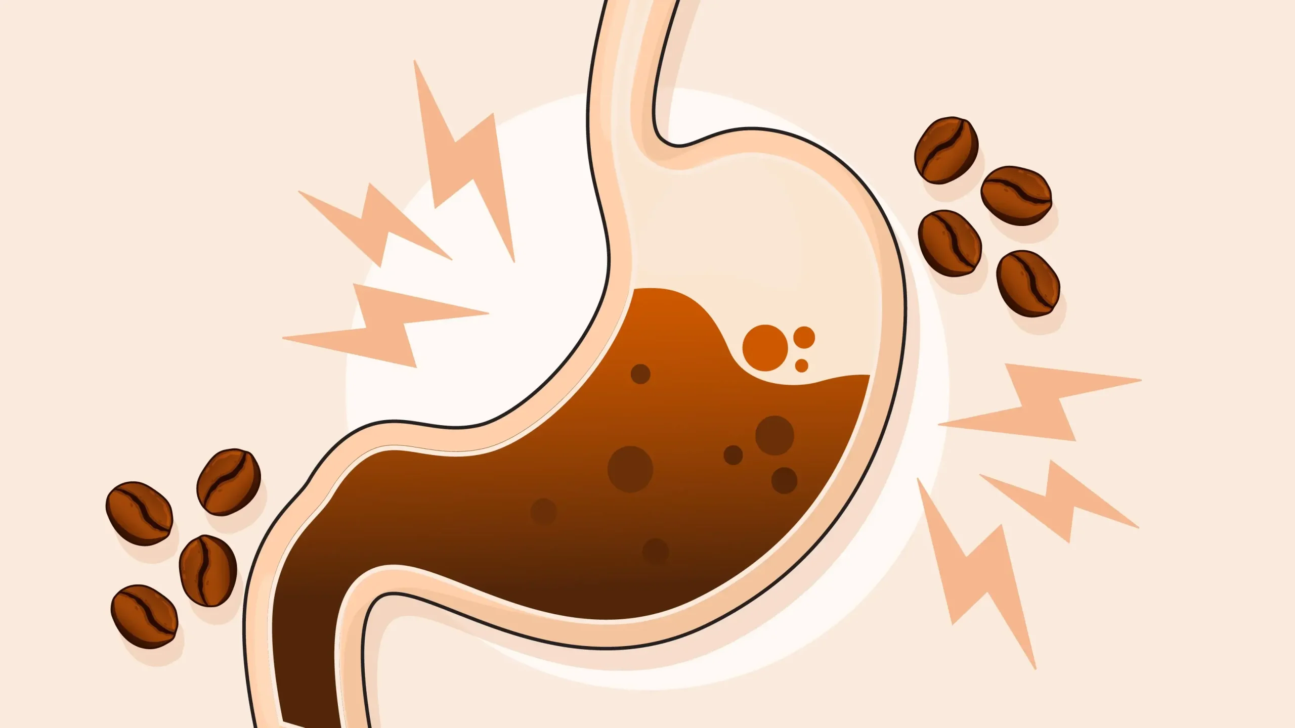 تاثیرات قهوه روی معده